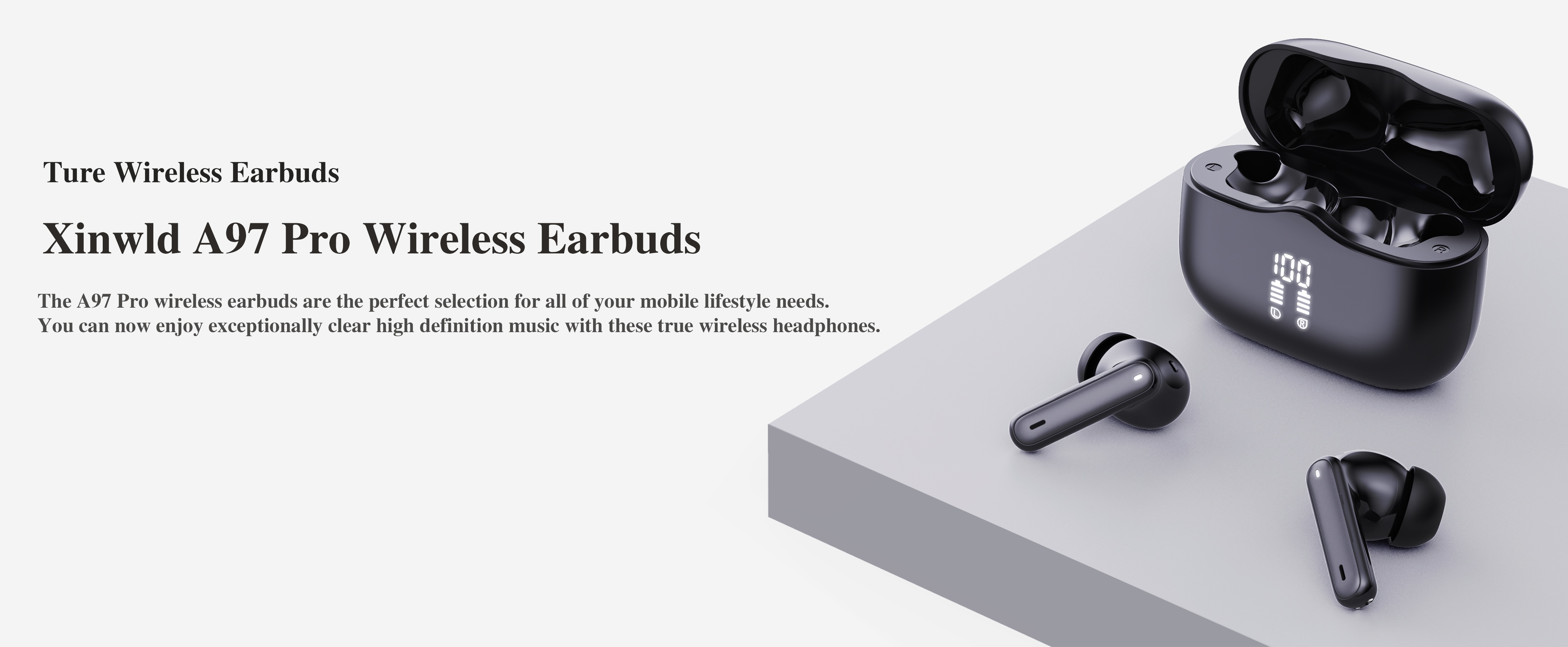 Bluetooth 5.4 Wireless Earbuds With 4 ENC Microphones, Bluetooth 56H In-Ear Earbuds, Noise Cancelling, Deep Bass, Mini Bluetooth Earphones Waterproof IP7 LED Display - View #6