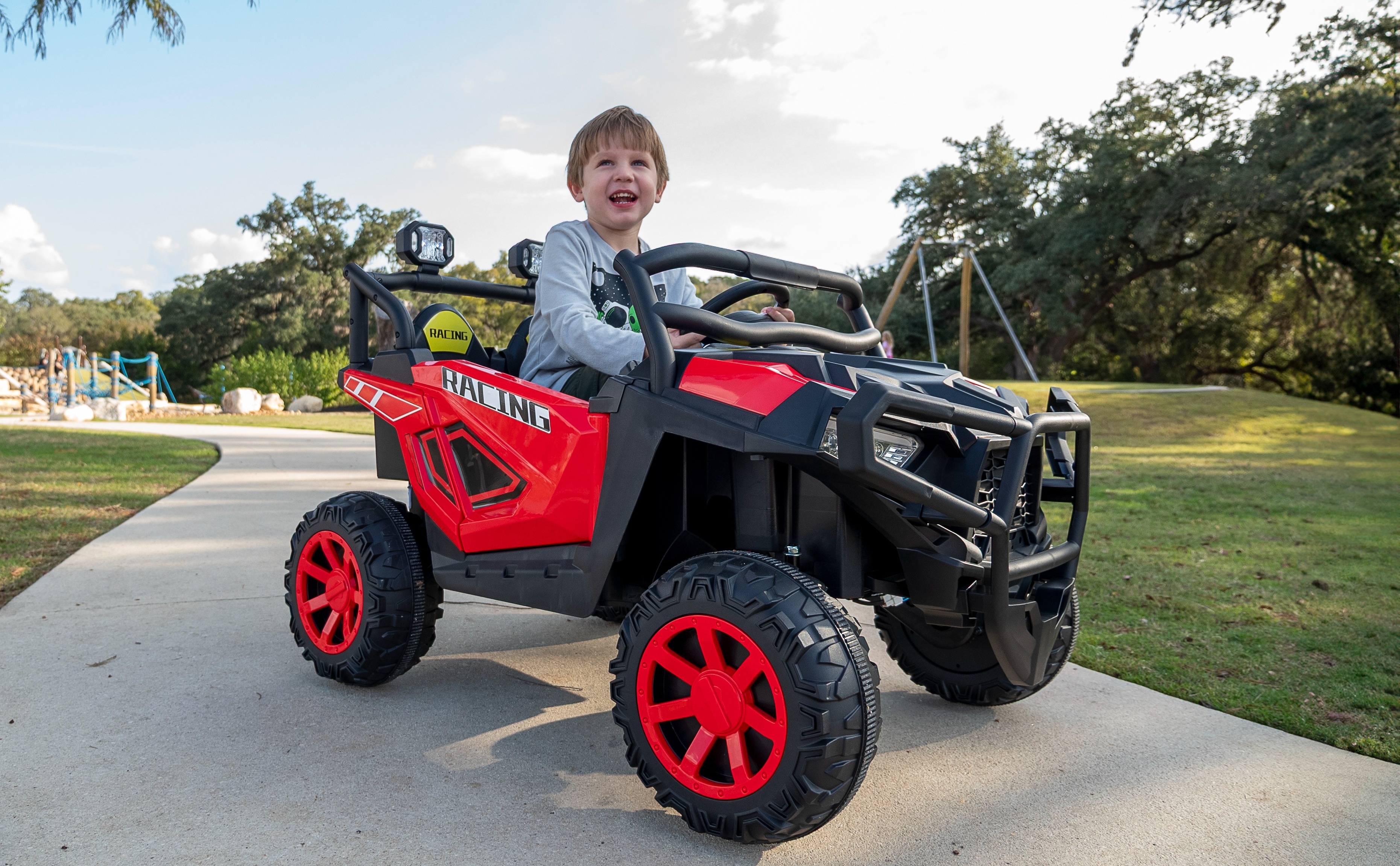 JOY RIDE スキーボード　赤/黒 ビンディング付き JOYRACER, Ride on Toys, 800W 24V Kids Electric Car, Black