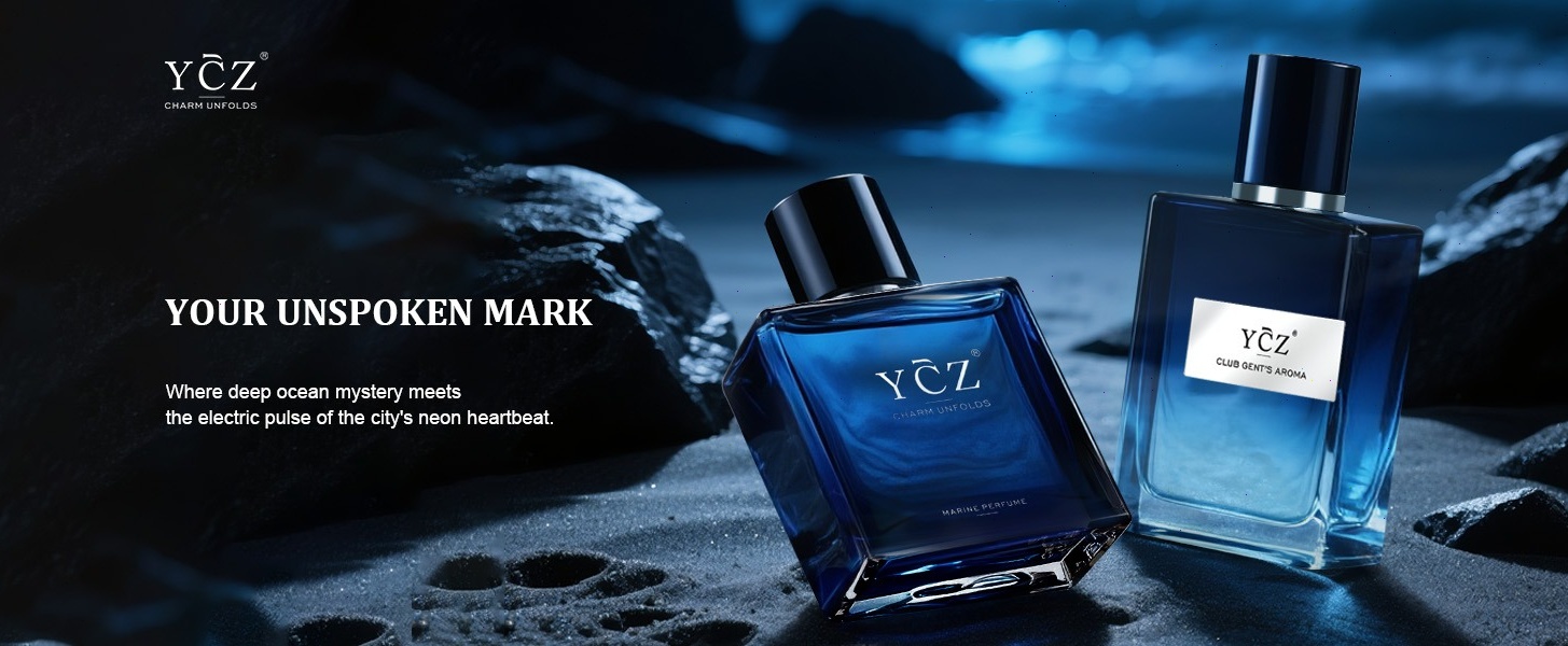 YCZ Men's Perfume Set, 2-Pack Cologne Gift Set for Men with Marine