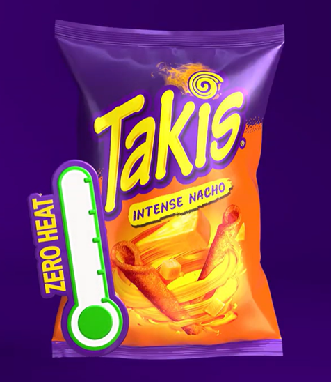 thumbnail video image 2 of Takis Intense Nacho 3.25 oz Snack Size Bag, Cheese Rolled Tortilla Chips, 2 of 9