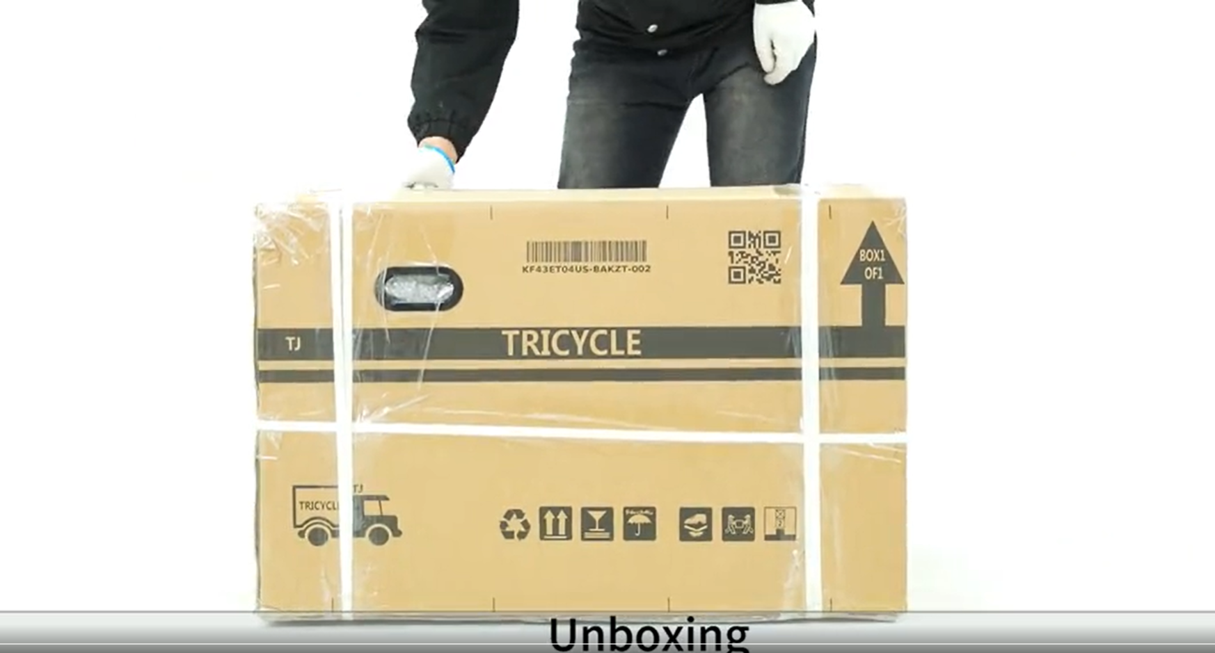 thumbnail video image 2 of Skeri Electric Tricycle for Adults, 20” Folding Electric Trike,3 Wheels Electric Scooter Bicycle, Peak 1000W Step-Thru Etrike with 48V 20AH UL2849 Removable Battery and Large Basket, 2 of 14