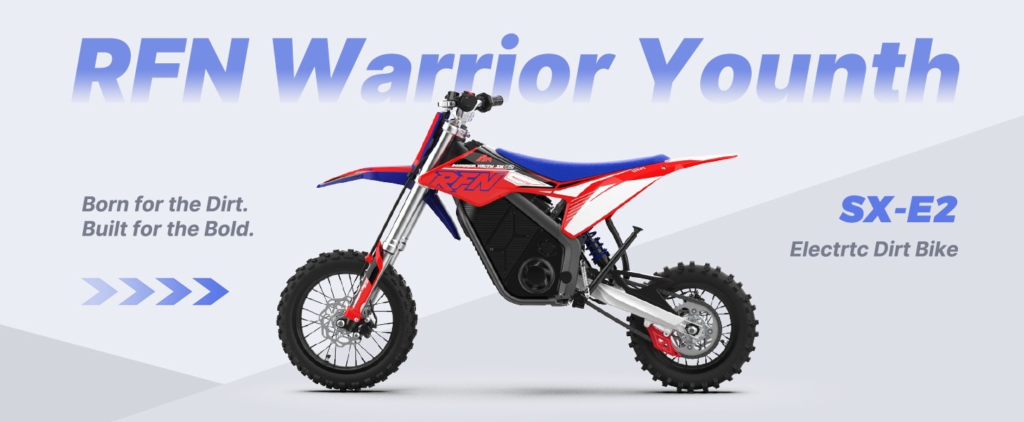 RFN Warrior Youth SX-E2 Electric Dirt Bike - MAX 2000W Powerful