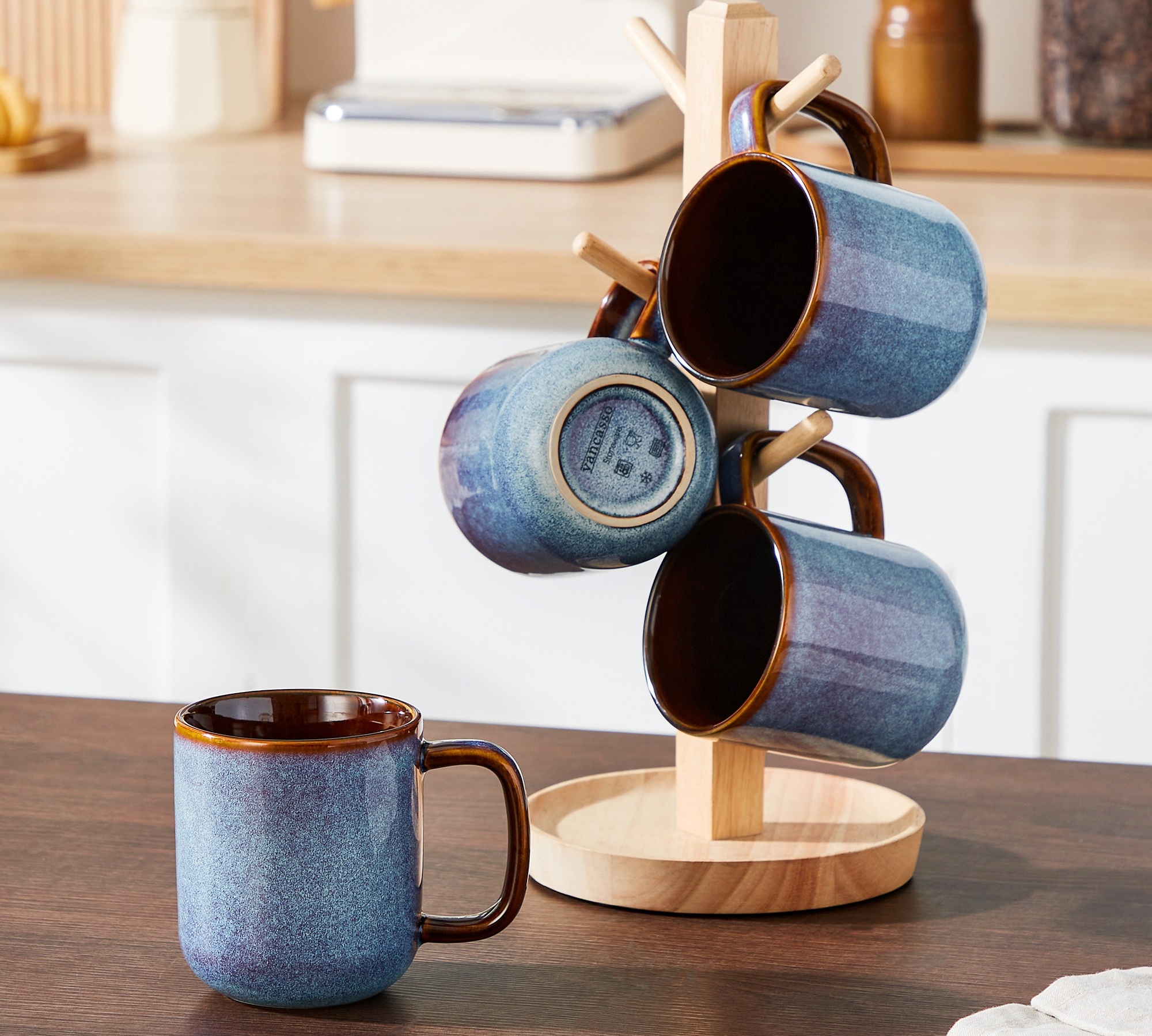 Malacasa Coffee Mugs Set of 4, 16oz Ceramic Coffee Cups Set, Tea