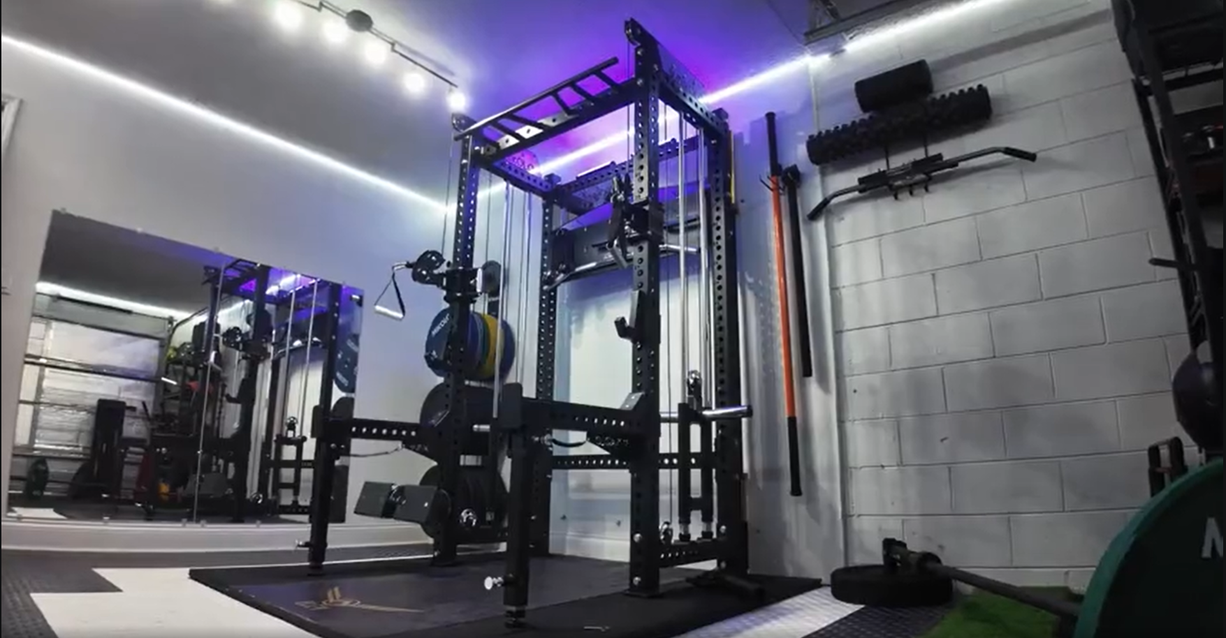 thumbnail video image 2 of MIKOLO ANUBIS Power Cage, All-in-One Power Rack Cage, 2000LBS Power Cage Squat Rack, Dual Pulley Cable Crossover System for Home gym, 2 of 26