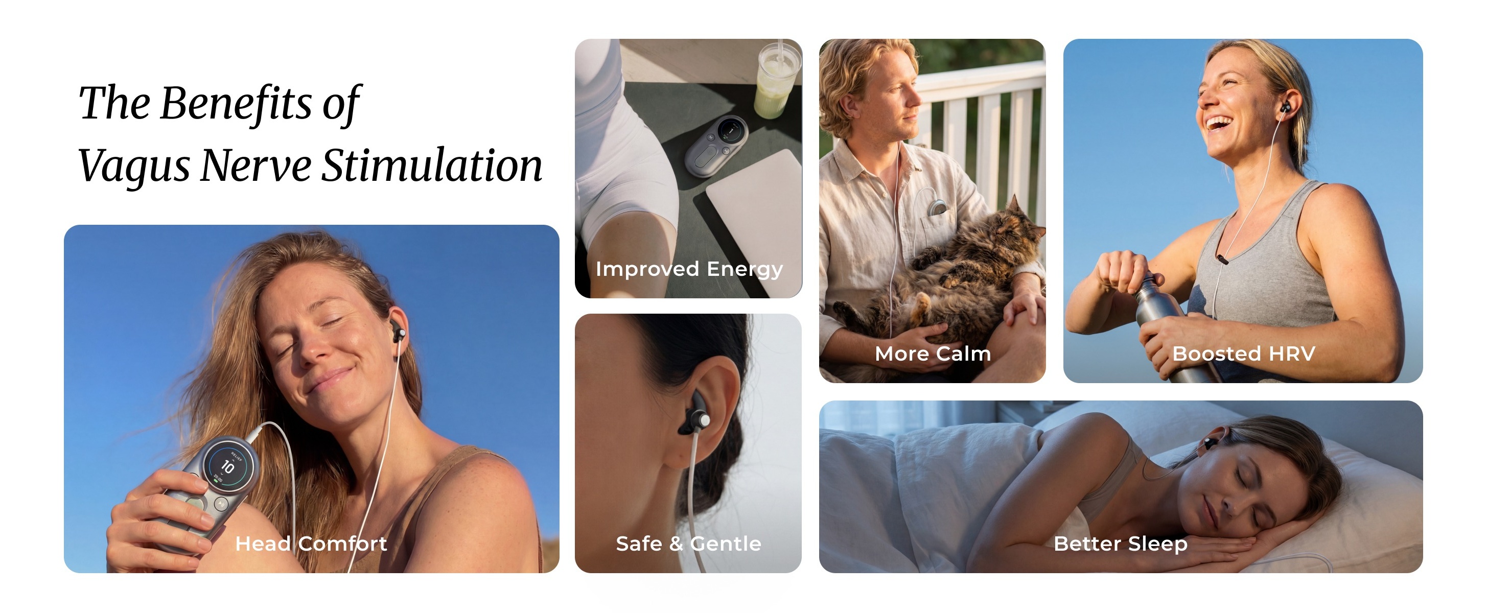 ZenoWell Luna Vagus Nerve Stimulator for Migraine Relief, Tension