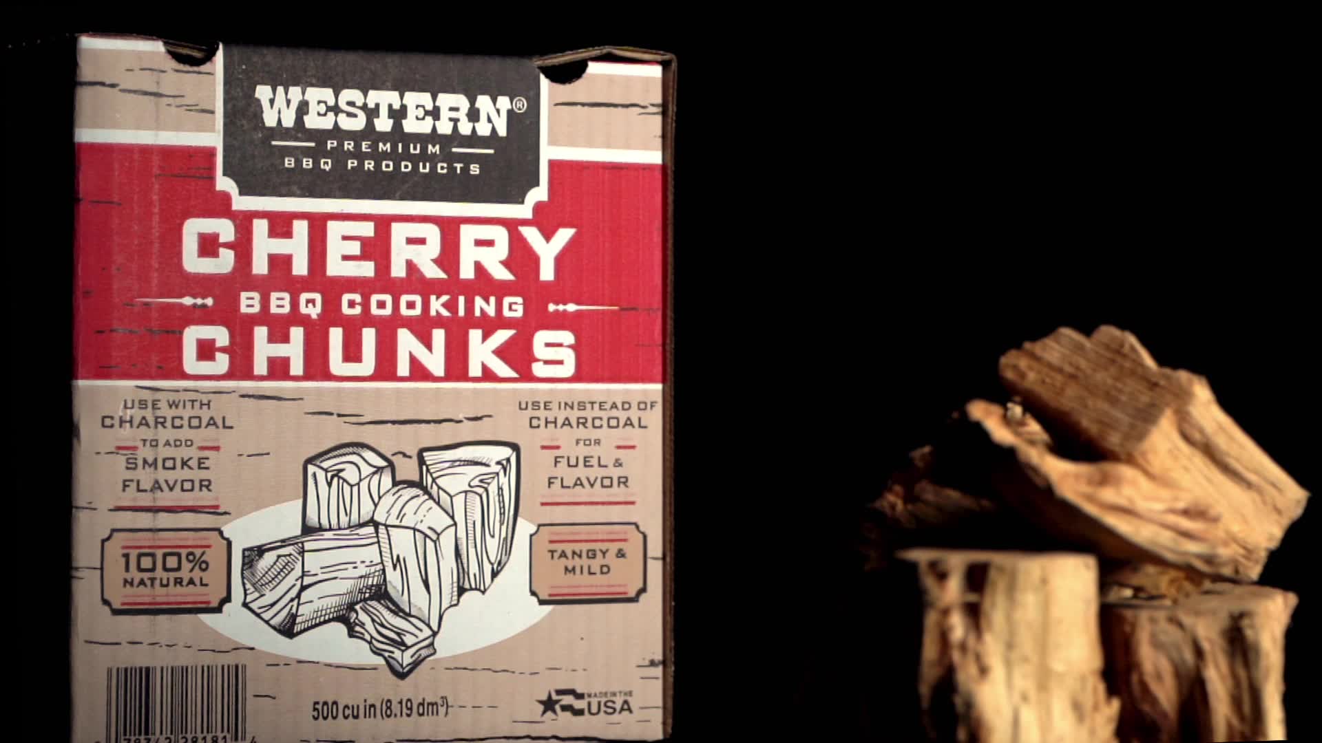 thumbnail video image 2 of Western 500 CU in Cherry Smoking Wood Chunk Box, 2 of 12
