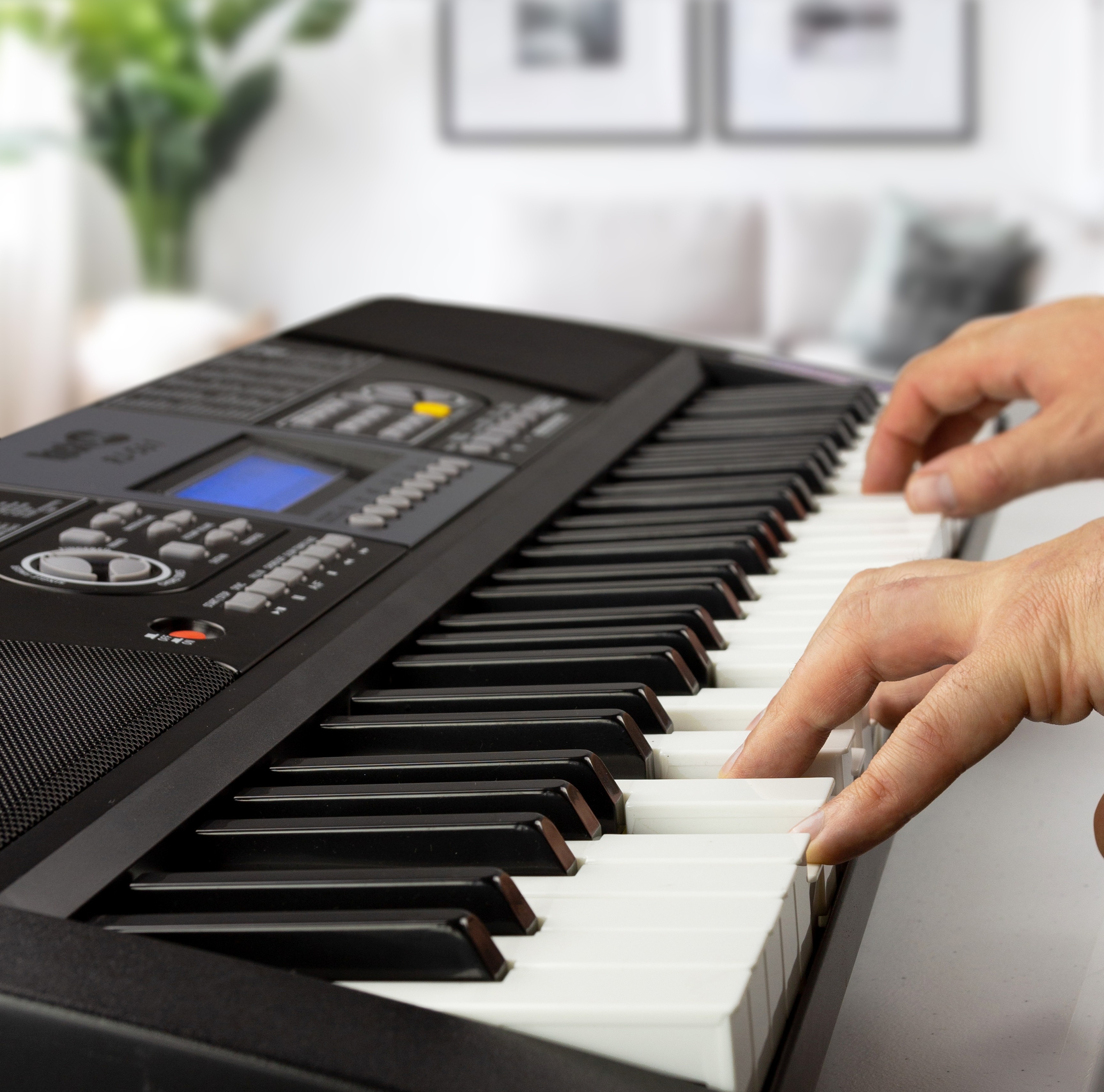 Rockjam 61-Key Digital Keyboard Piano Kit with Stand, Bench
