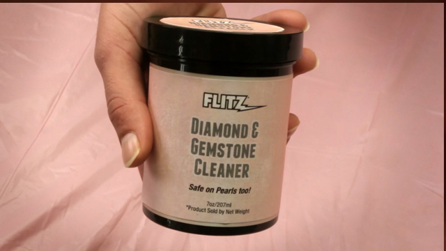 thumbnail video image 2 of Flitz Liquid Diamond Gemstone Jewelry Cleaner, Silver Dip Remover, 7 Oz, 2 of 5