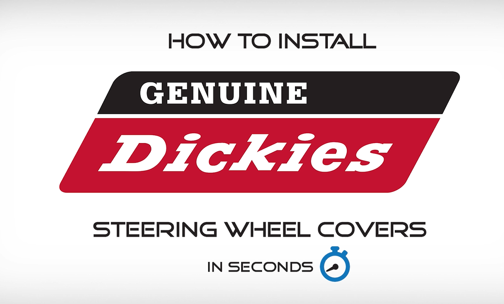 thumbnail video image 2 of Genuine Dickies Black Carbon Fiber Dura Grip Steering Wheel Cover, 34078PWDI, 1.10 lbs, 2 of 12