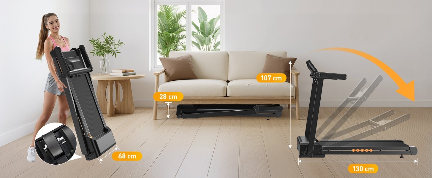 FT60 Portable Folding Treadmill - buyglobal.com