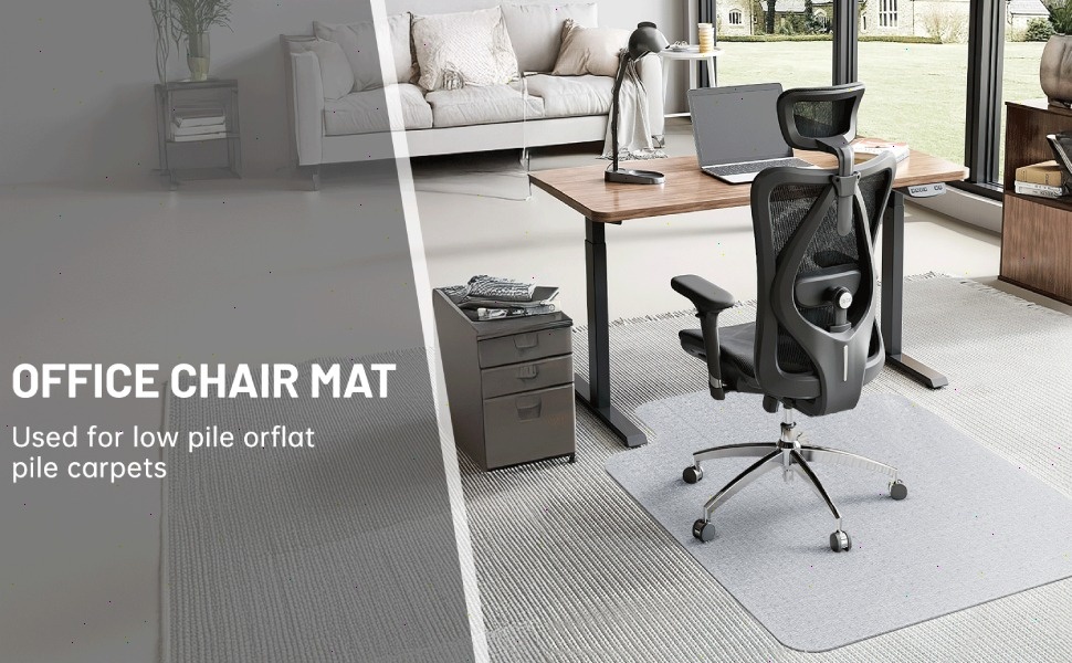 Thickened To 2.0 Mm] 36" X 48" Office Chair Mat