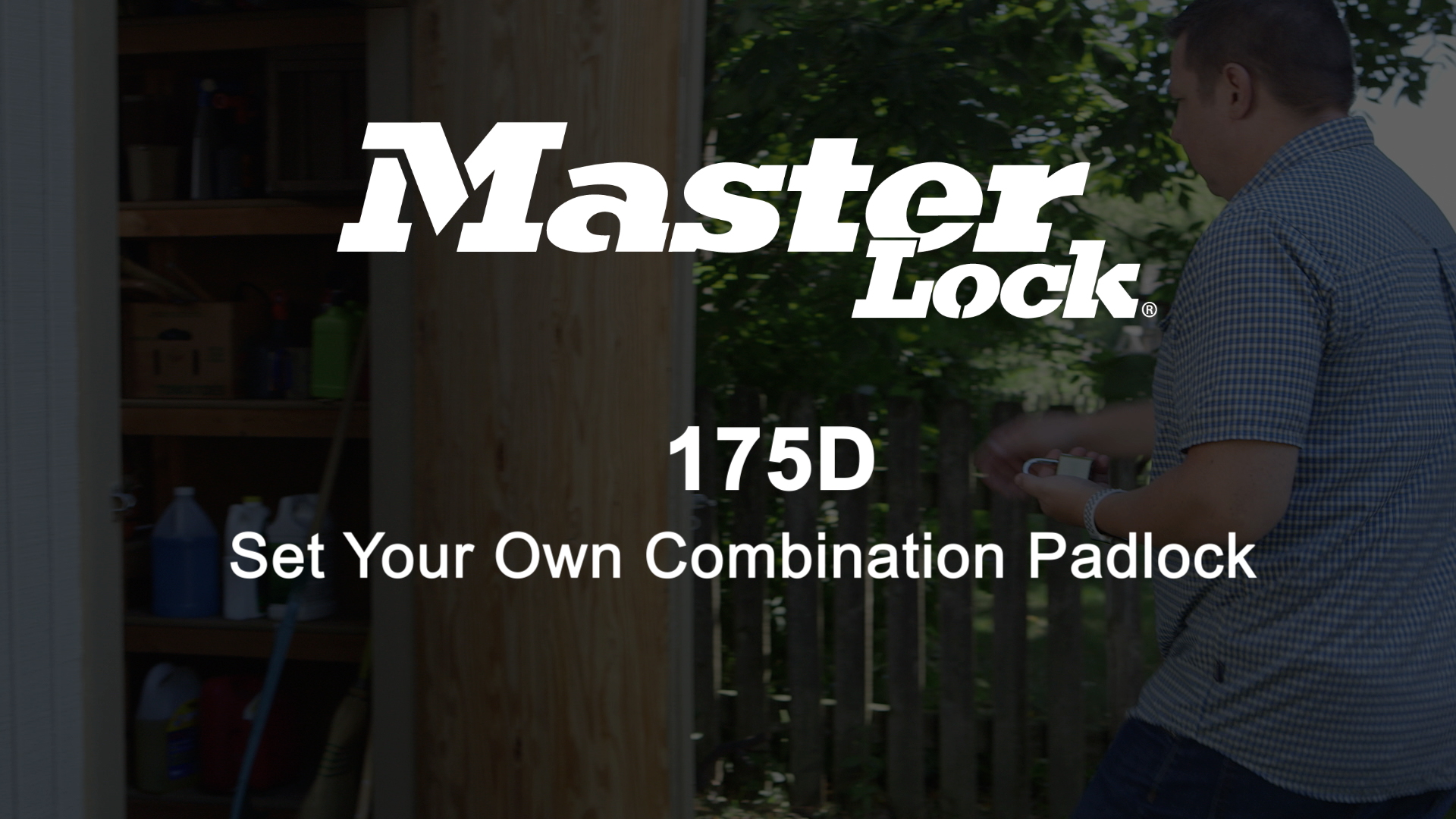 thumbnail video image 2 of Master Lock 2 in (51mm) Wide Resettable Combination Brass Padlock with 2-1/4in (57mm) Shackle, 2 of 8