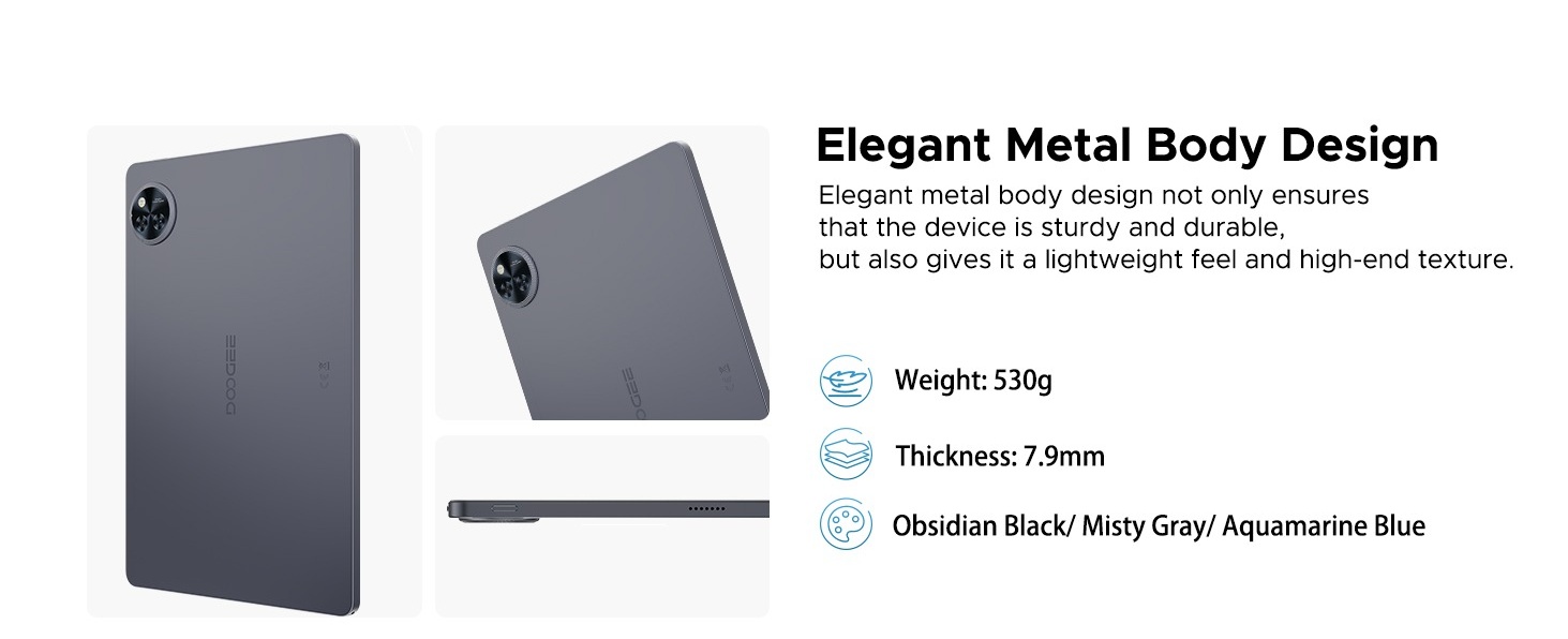 DOOGEE U11 Android 16 Tablet with Keyboard, 11 inch Tablet