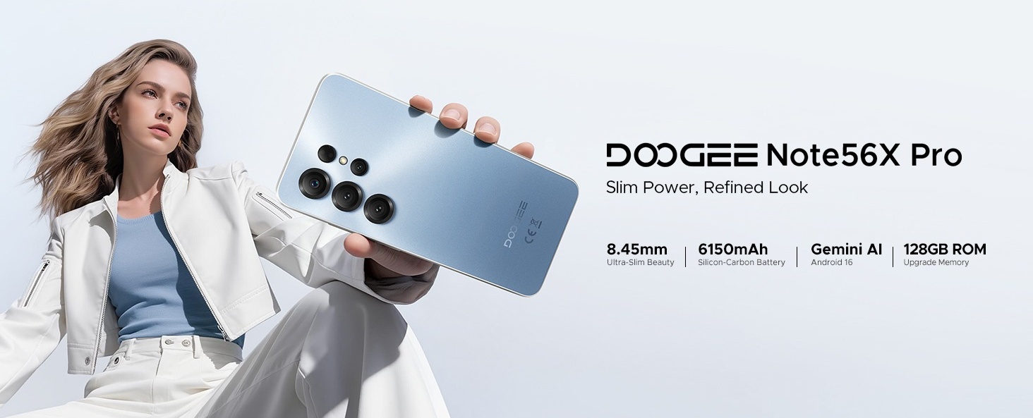 DOOGEE Note56X Pro Android 16 Unlocked Phone with Gemini AI