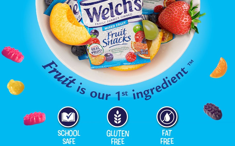 Welch's Fruit Snacks, Berries N Cherries, Family Multipack