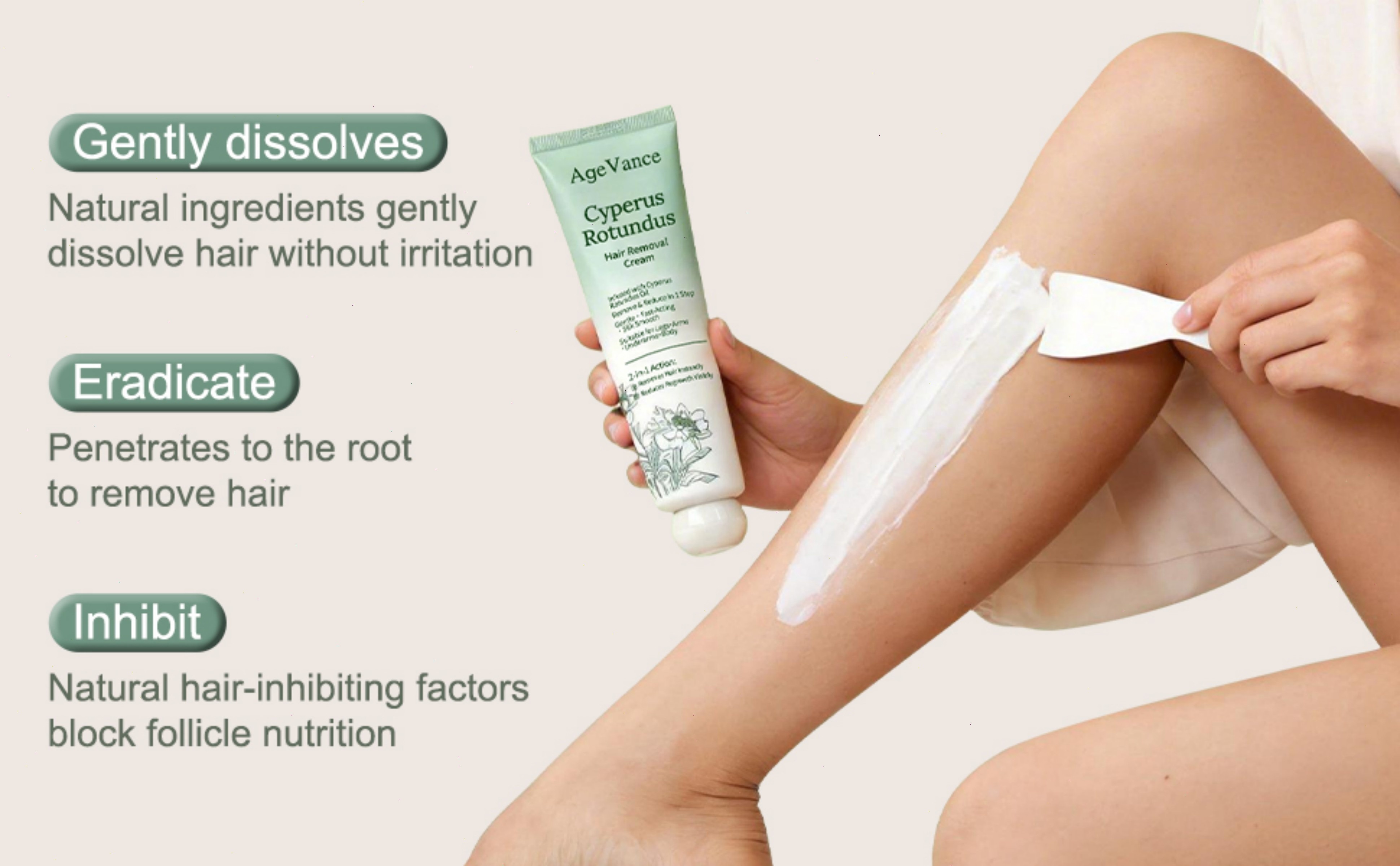 Age Vance Hair Removal Cream for Women, Body Hair Removal Cream