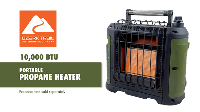 thumbnail video image 2 of Ozark Trail 10,000 BTU Portable Propane Heater - New, 2 of 27