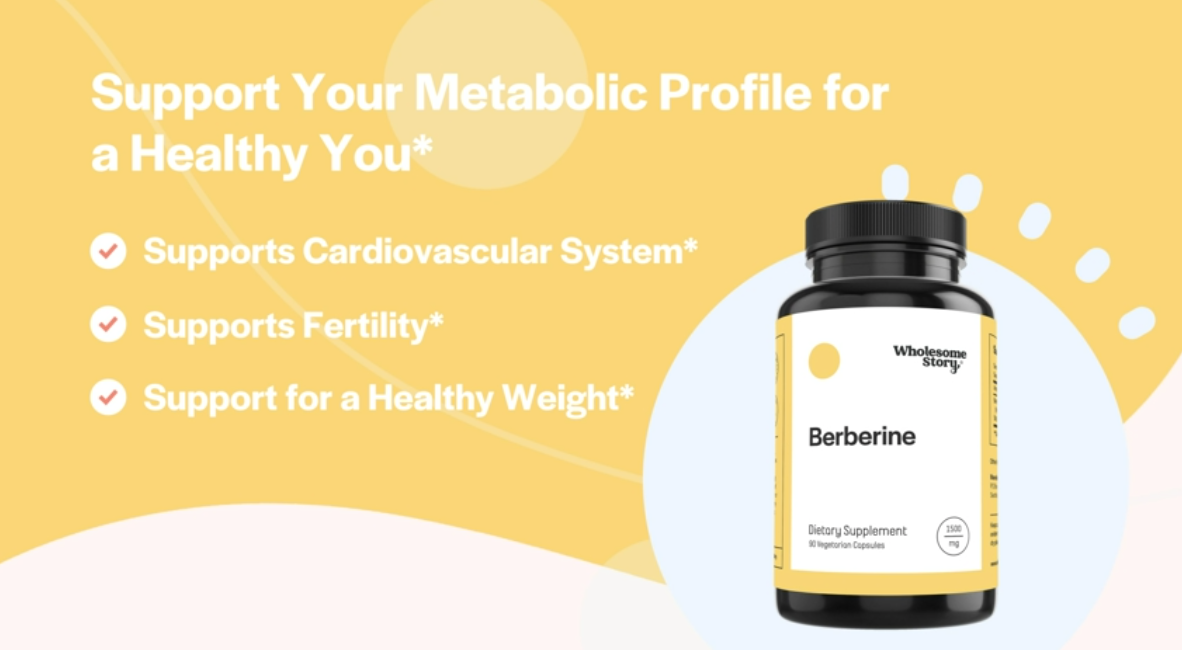 thumbnail video image 2 of Wholesome Story 1500mg Berberine Supplement for Hormonal Balance & Metabolic Health, 90 Capsules, 2 of 9