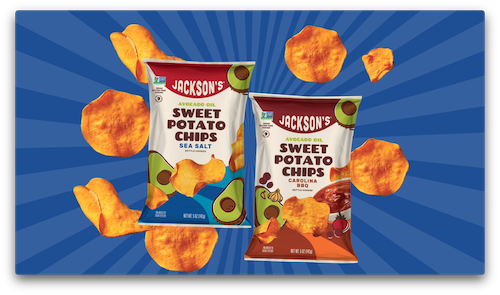 thumbnail video image 2 of Jackson's Sweet Potato Spicy Jalapeno Chips, Avocado Oil, Free of Top 9 Allergens, Vegan, 5 oz, 2 of 14