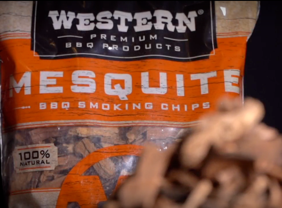 thumbnail video image 2 of Western Premium BBQ Products Mesquite Smoking Chips, 180 Cu in, 2 of 12