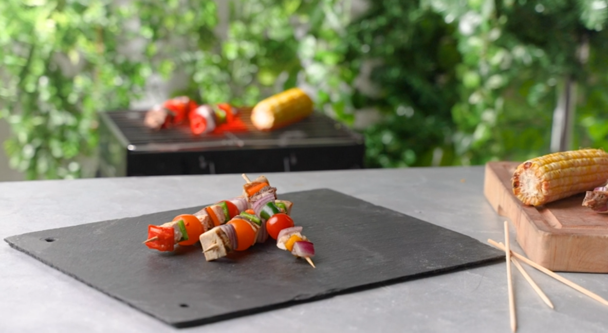 thumbnail video image 2 of GUSTO 8" Bamboo Sticks Kabob Skewers for Grilling BBQ Skewer Sticks, 100-Pack, 2 of 8