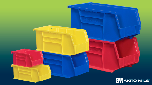 Akro-Mils, Stackable Storage Bins, 18x16x11, 3pk, Clear - Walmart.com