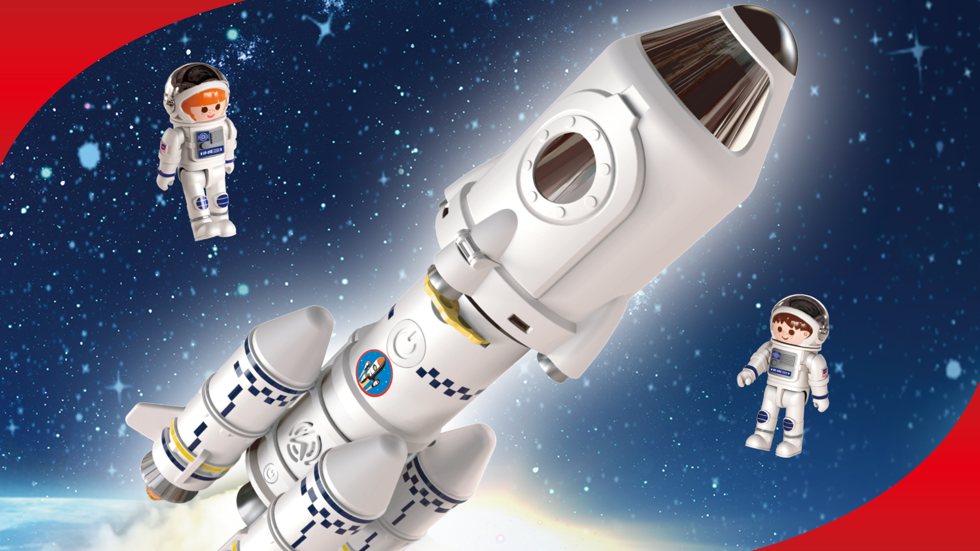 Bloonsy Space Shuttle Astronaut Toy for Preschool Classrooms