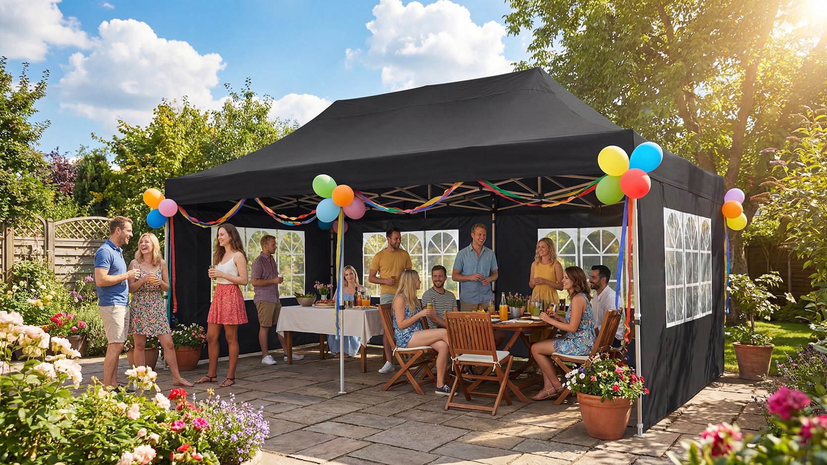 【タイムセール！5/12(火)まで】スカイギャロップ＆サバンナード　２体セット COBIZI 10'x20' Canopy with 6 Sidewalls, Event Tent with High