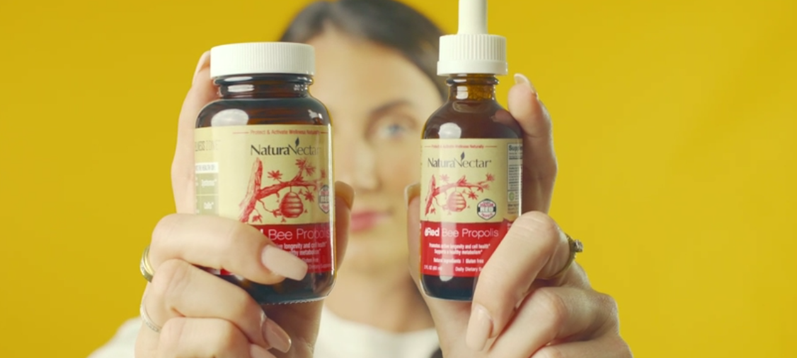 thumbnail video image 2 of NaturaNectar Red Bee Propolis Supplement, Unique Polyphenols From Our Own Bee Farms in Brazil, 60 Vegetable Capsules, 2 of 11