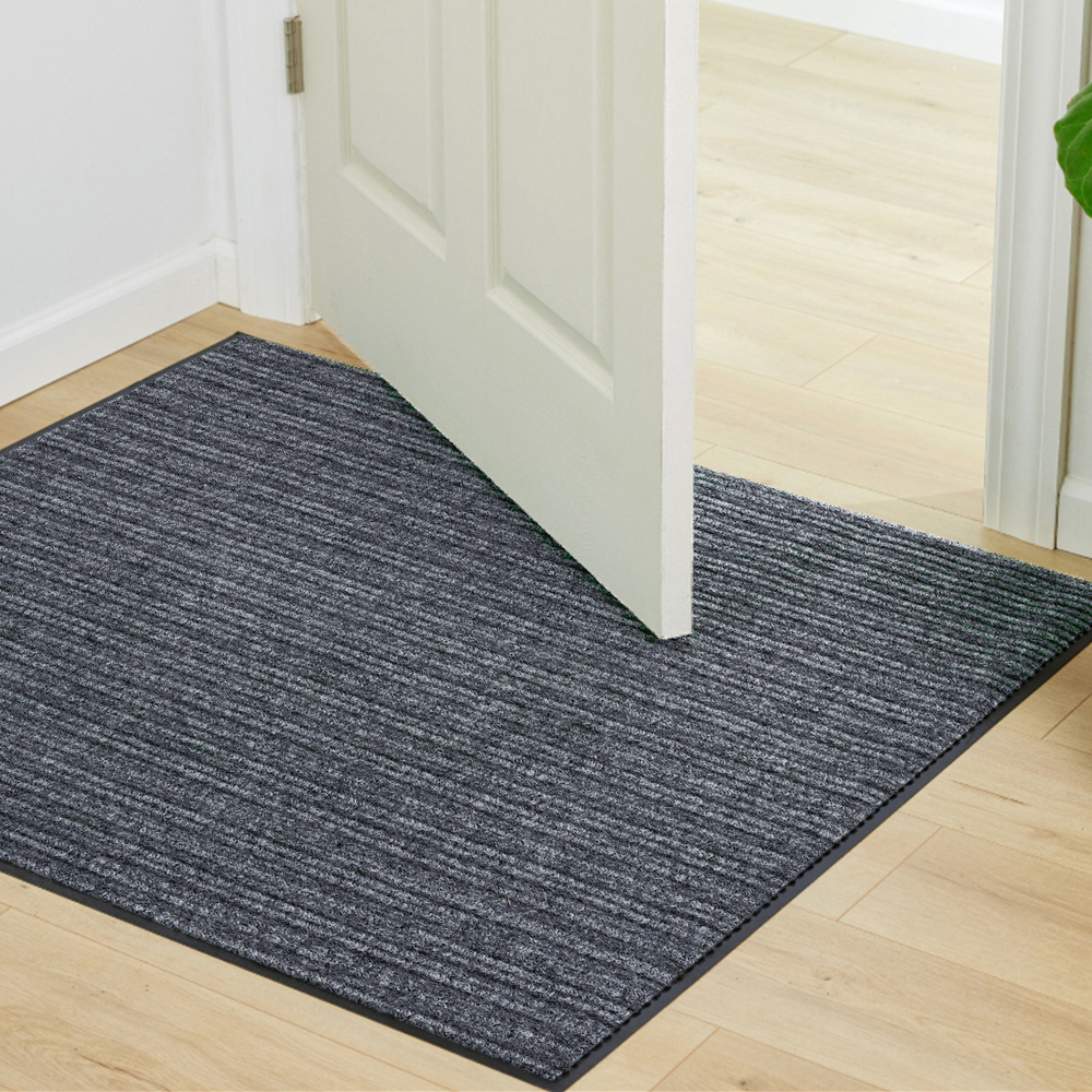 thumbnail video image 2 of GORILLA GRIP Door Mat, Waterproof, Traffic Guard Commercial Office Doormat, 60x36, Brown, 2 of 10