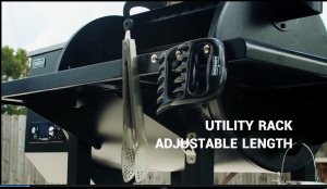 thumbnail video image 2 of ASMOKE AS700P 700 sq. in. Skylights Wood Pellet Grill Smoker 8 in 1 BBQ  - Black, 2 of 11