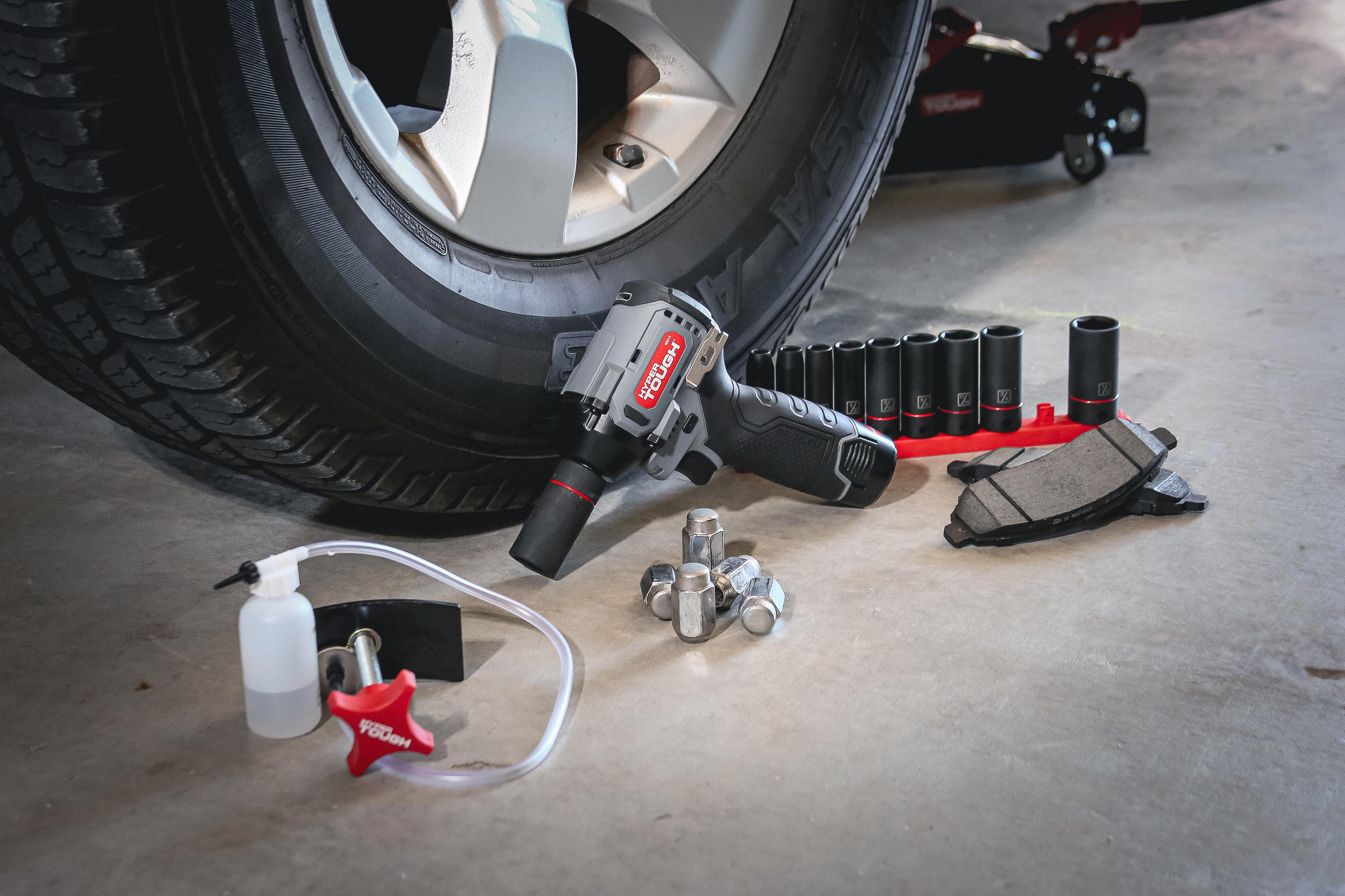 Hyper Tough 80013 12V Max Brushless Impact Wrench, Click Fit