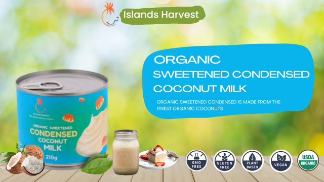 thumbnail video image 2 of Islands Harvest Sweetened Condensed Coconut Milk Pack of 6 | Gluten-Free, Non-GMO, Vegan Coconut Milk, 2 of 10