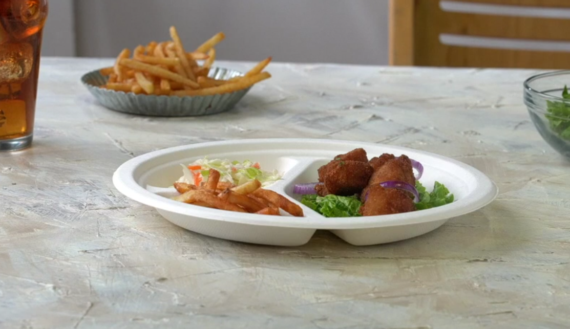 thumbnail video image 2 of GUSTO 12 Oz Paper Bowls Disposable Heavy Duty Compostable Bowls, White 125-Pack, 2 of 7