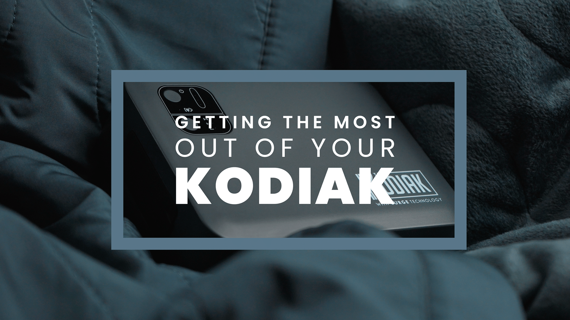 thumbnail video image 2 of The Cozee Kodiak Battery Powered Heating Blanket - Slate Grey, 2 of 12
