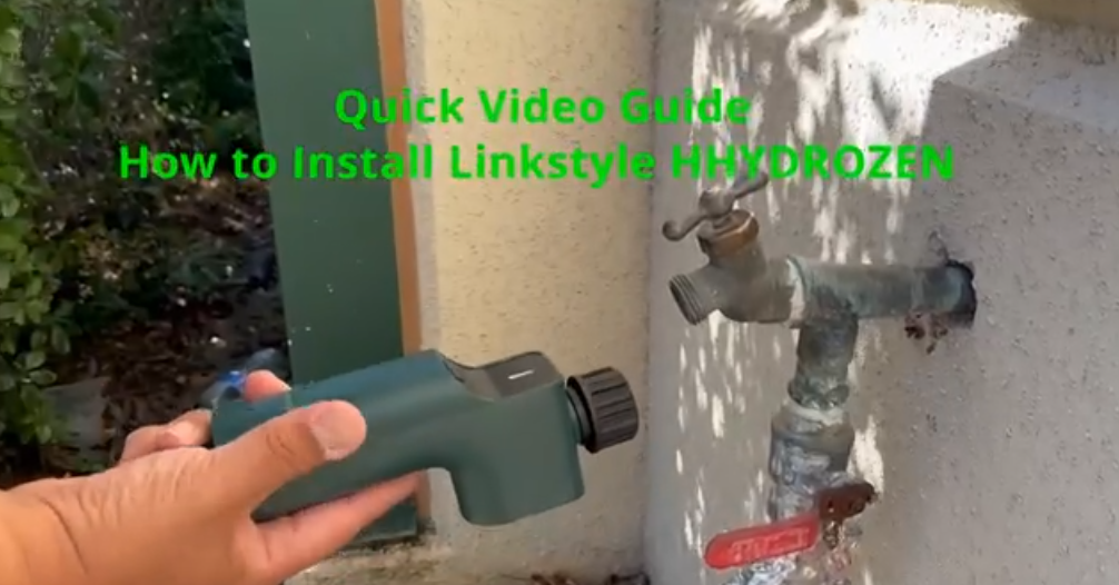 thumbnail video image 2 of LINKSTYLE HYDROZEN 1-Zone WiFi Sprinkler & Watering Controller & Timer, 2 of 11
