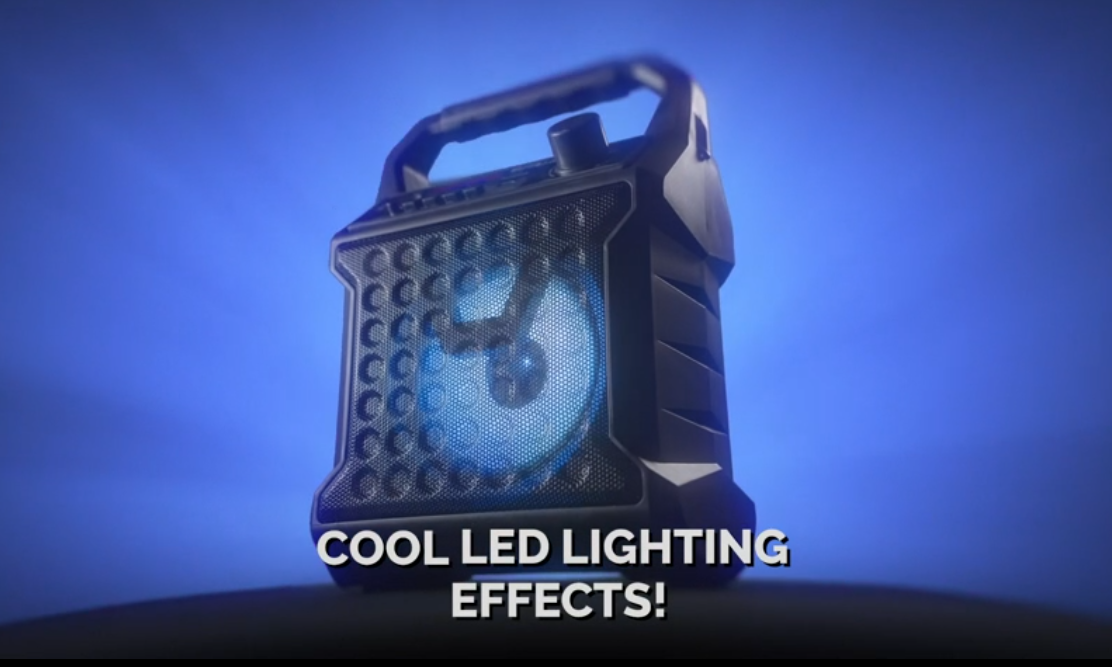 thumbnail video image 2 of RISEBASS Karaoke Machine for Kids & Adults Singing Machine Speaker with Microphone, Black, 2 of 7