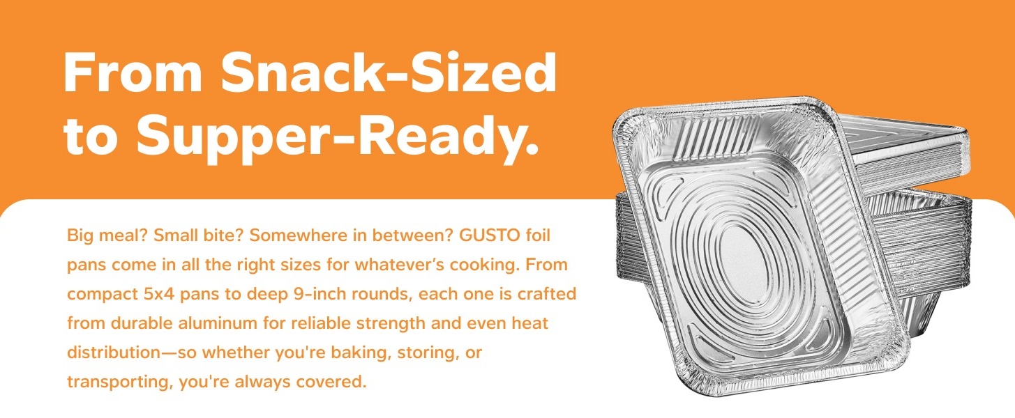 Comfy Package 25 Sets 9x13 Aluminum Foil Steam Table Pans With