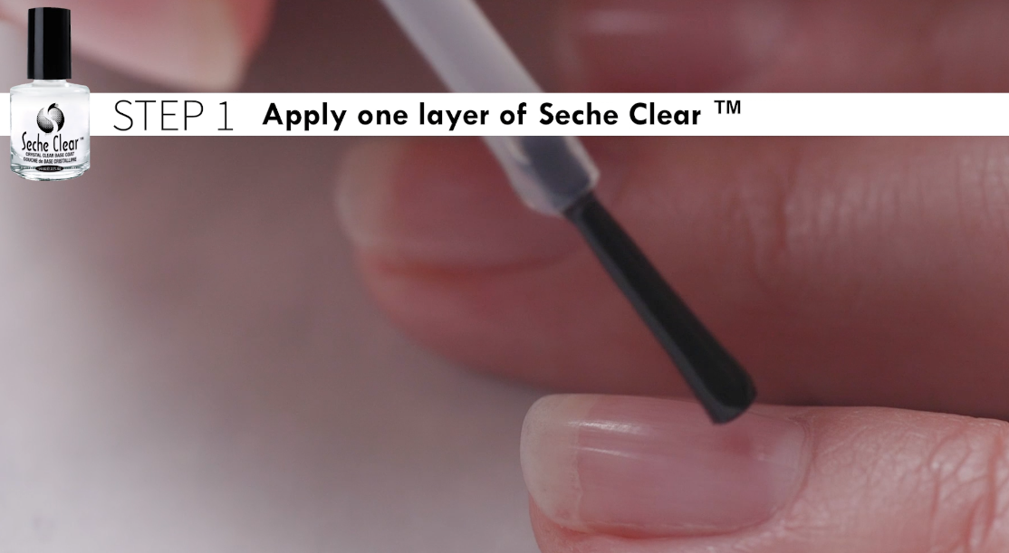 thumbnail video image 2 of Seche Clear and Vive Gel Top Coat Nail Polish Duo Pack, Base Coat & Top Coat, 14 mL Each, 2 of 6