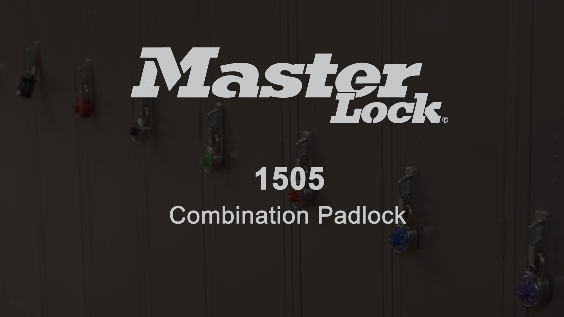 thumbnail video image 2 of Master Lock Stainless Steel 48 mm (1-7/8 in) Combination Lock, 19 mm (3/4 in) shackle, 2 of 3