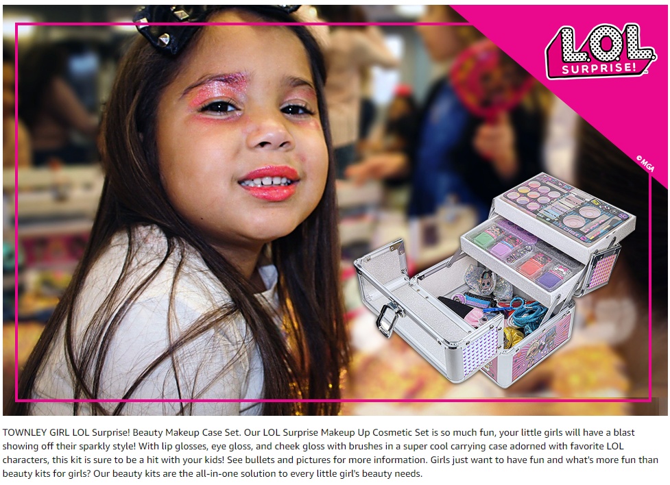 Surprise!, Train Case Makeup Set, Kids Makeup and