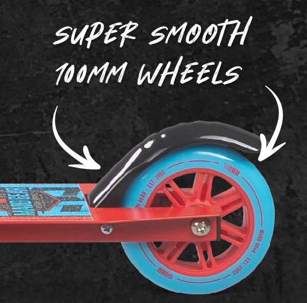 Madd Gear Flow 100 Folding Kids Inline Kick Scooter, Height