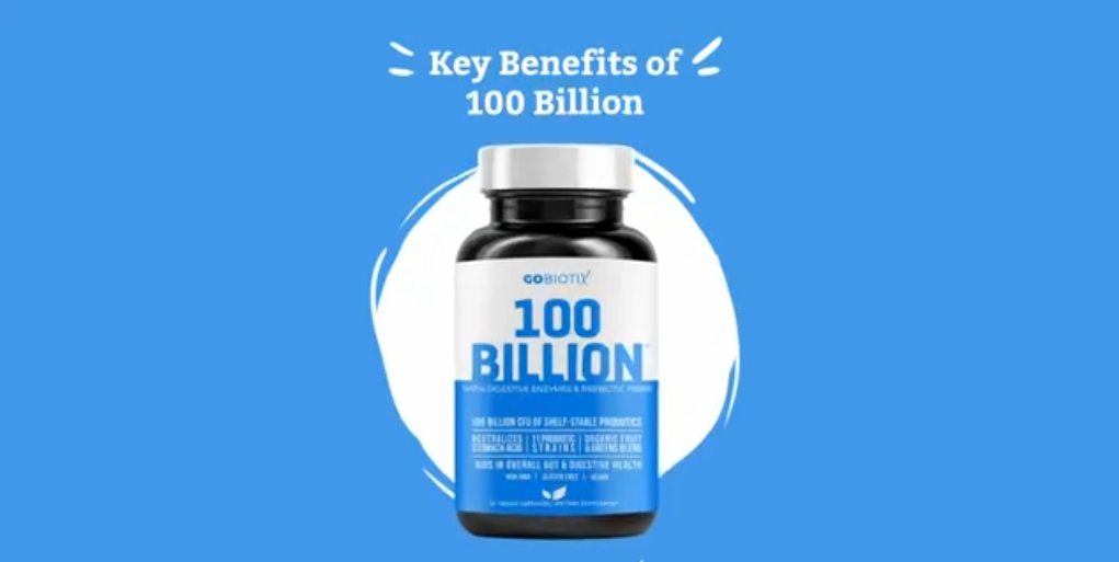 thumbnail video image 2 of GoBiotix Probiotic 100 Billion CFU, Probiotics for Digestive Health & Prebiotics, 30 Ct, 2 of 8