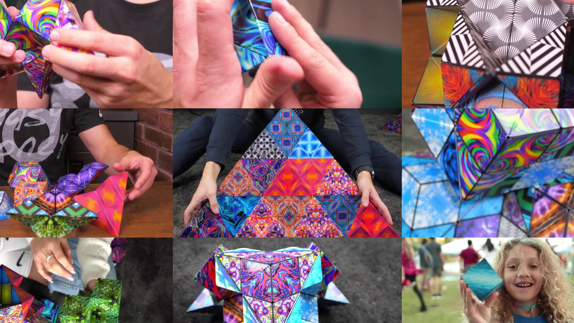 thumbnail video image 2 of SHASHIBO Magnetic Fidget Cube That Transforms Into Over 70 Shapes, Earth, 1 Pack, 2 of 8