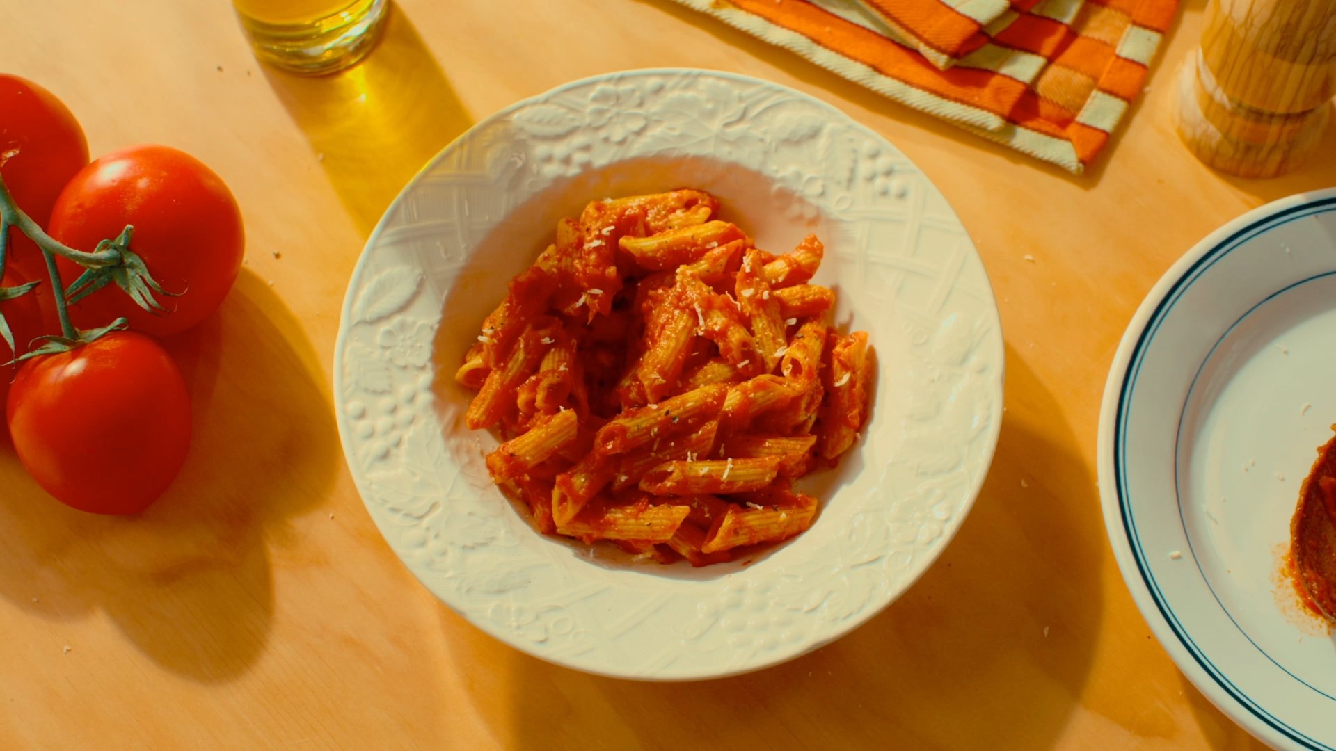 Brami Penne High Protein Pasta, Made in Italy, 21g Protein, High Fiber, Durum Wheat Plus Lupini Beans, Bronze Cut Shelf-Stable Noodles, 12 oz Box