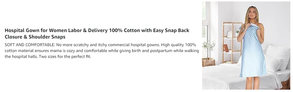 Labor And Delivery Gown Delivery Gown Hospital Gown For Women