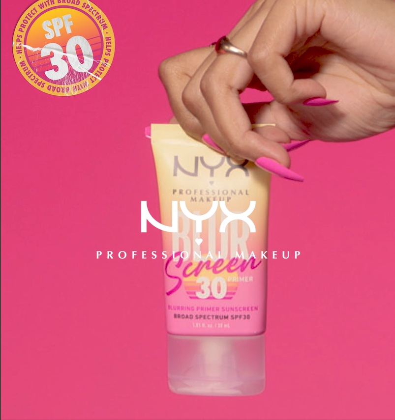 thumbnail video image 2 of NYX Professional Makeup Blurscreen SPF 30 Primer, Blurring Primer Sunscreen, 1 Count, 2 of 6
