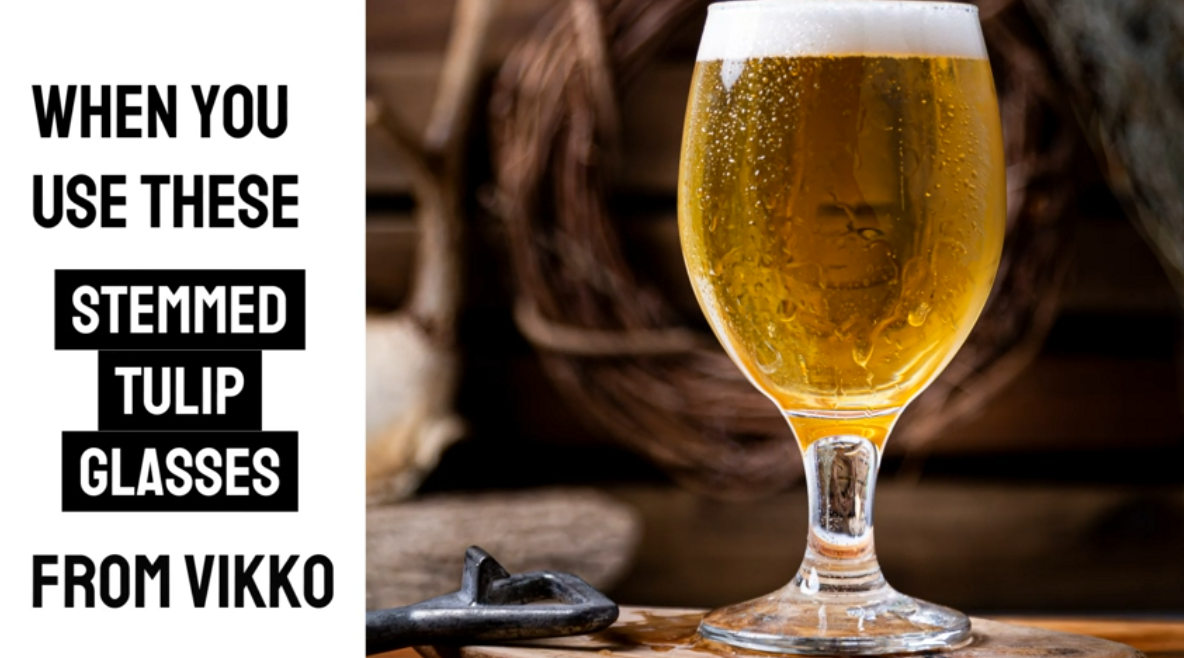 thumbnail video image 2 of Vikko 13.5 oz Belgian Beer Glasses for Craft Brews Durable Water Goblets, Set of 6, 2 of 7