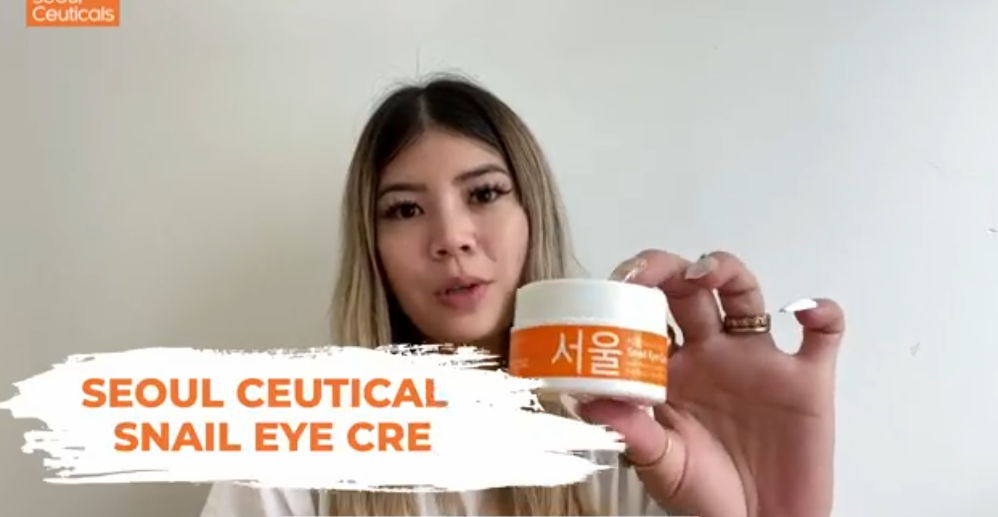 thumbnail video image 2 of SeoulCeuticals Korean Snail Mucin Eye Cream - 97.5% Snail Filtrate K Beauty Anti Aging Under Eye Anti Wrinkle Eye Treatment Cream 0.5oz, 2 of 10