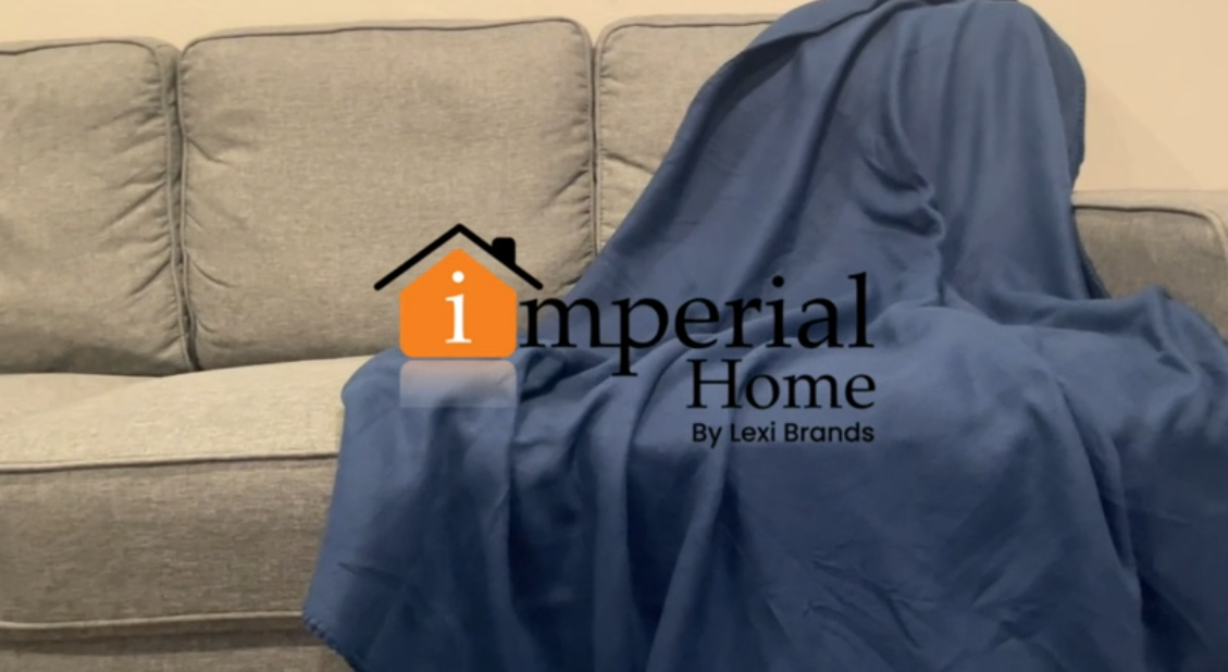 thumbnail video image 2 of Imperial Home 50” x 60” Soft Fleece Throw Blanket for Home & Travel, Brown 24-Pack, 2 of 7